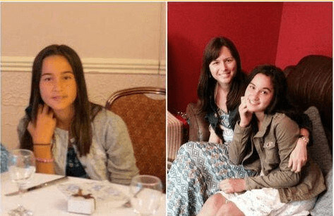 Ella May Clap with her mother Melia McEnery